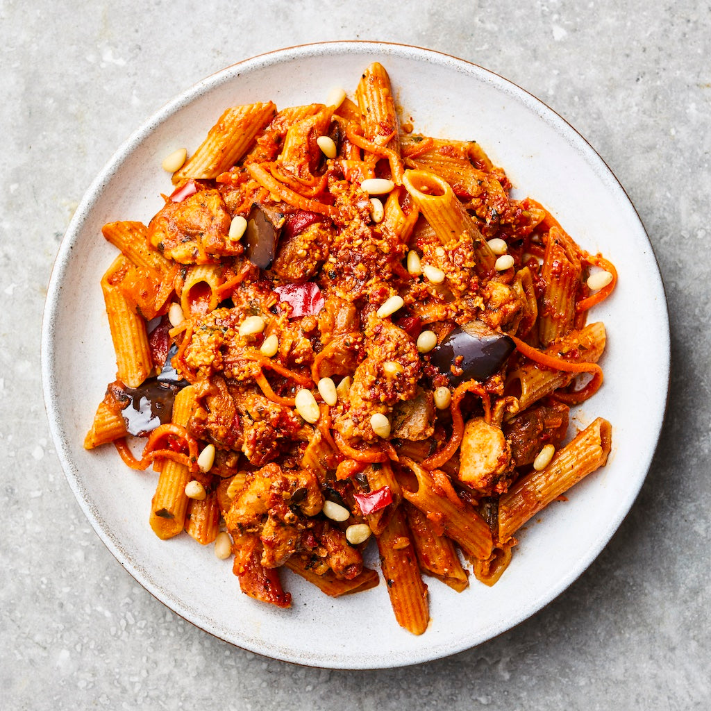 Field Doctor's Chicken + Red Pesto Penne meal
