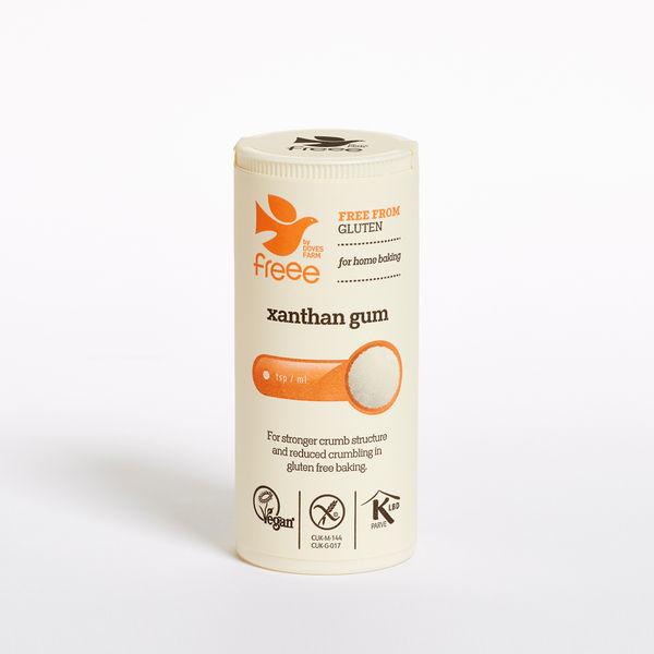 A pot of Doves Farm xanthan gum