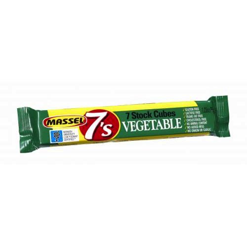 A packet of Massel 7's Vegetable Stock Cubes