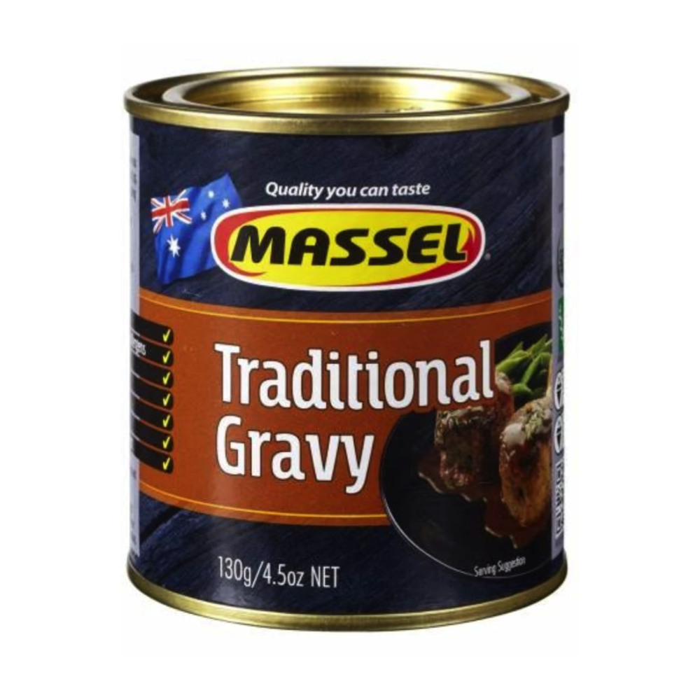 A tub of Massel Traditional Gravy powder