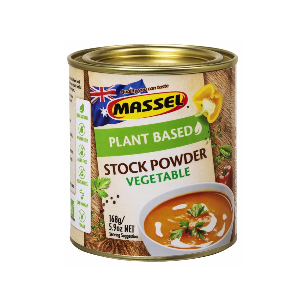A tub of Massel Vegetable Stock Powder